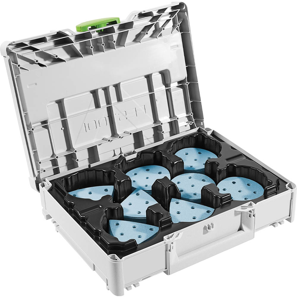 product: Festool Systainer³ Abrasive Set SYS-STF D90/V93 shown