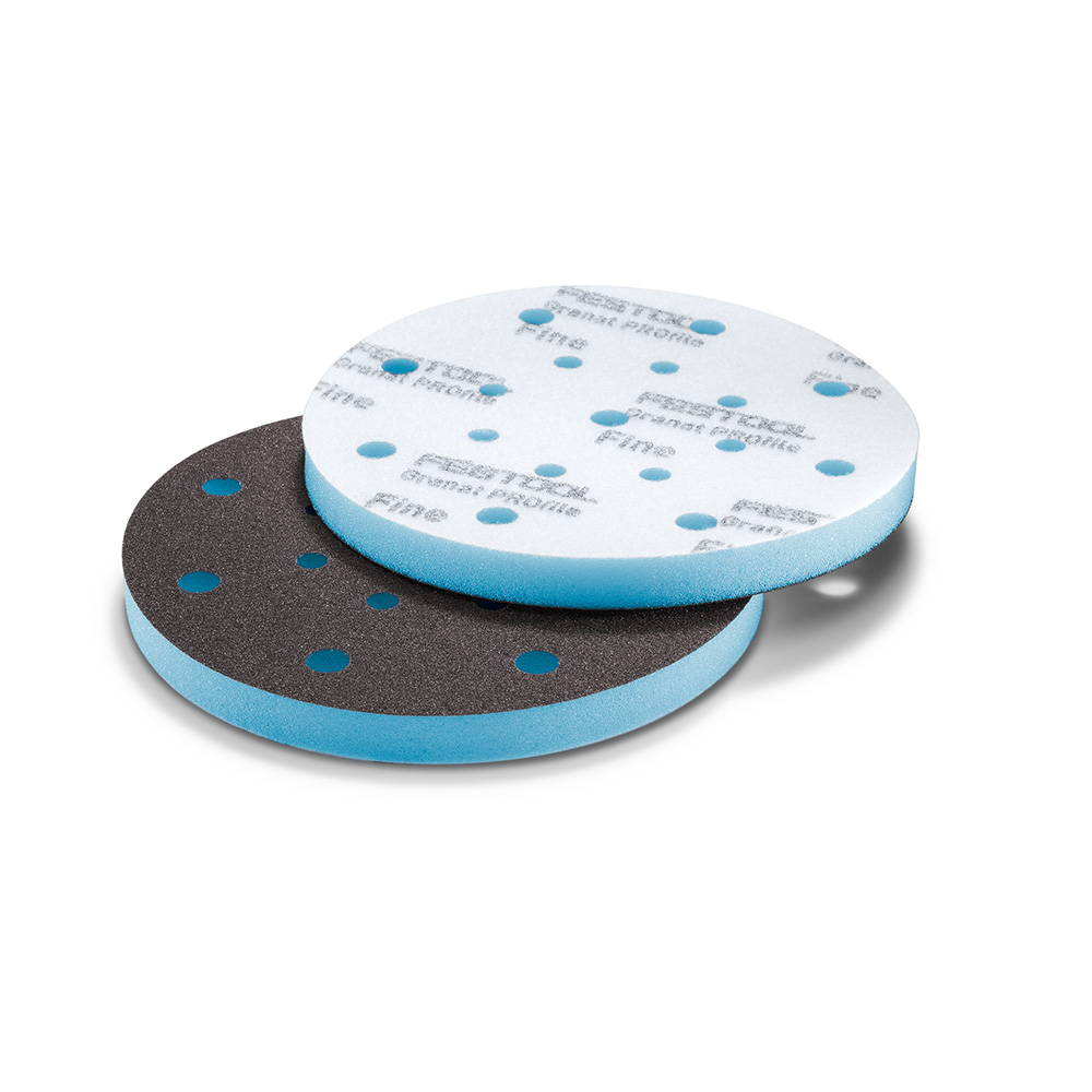 product: Festool Granat PROfile Foam Abrasive Disc - D150 Fine Grit - 10 Pack shown