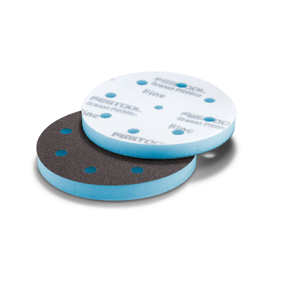 product: Festool Granat PROfile Foam Abrasive Disc - D125 Fine Grit - 10 Pack shown