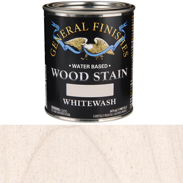 Wood Stain, Water Based, Whitewash Stain, Pint