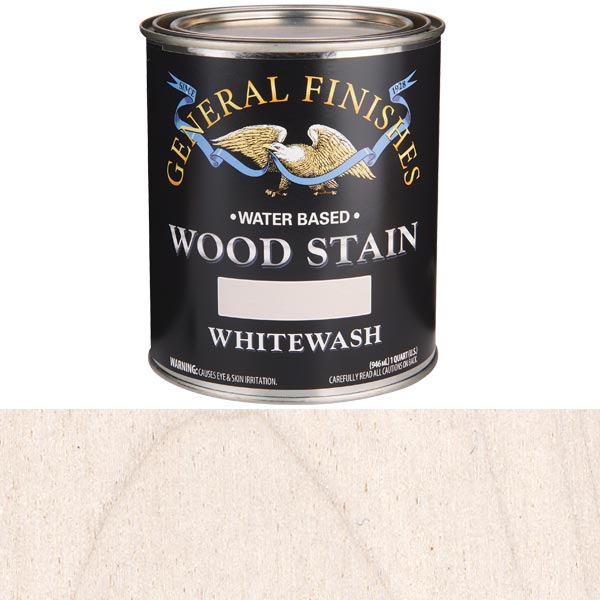 Wood Stain, Water Based, Whitewash Stain, Quart