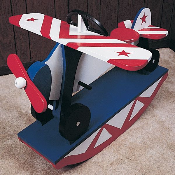 Woodworking Project Paper Plan To Build Rocking Airplane, No. 783