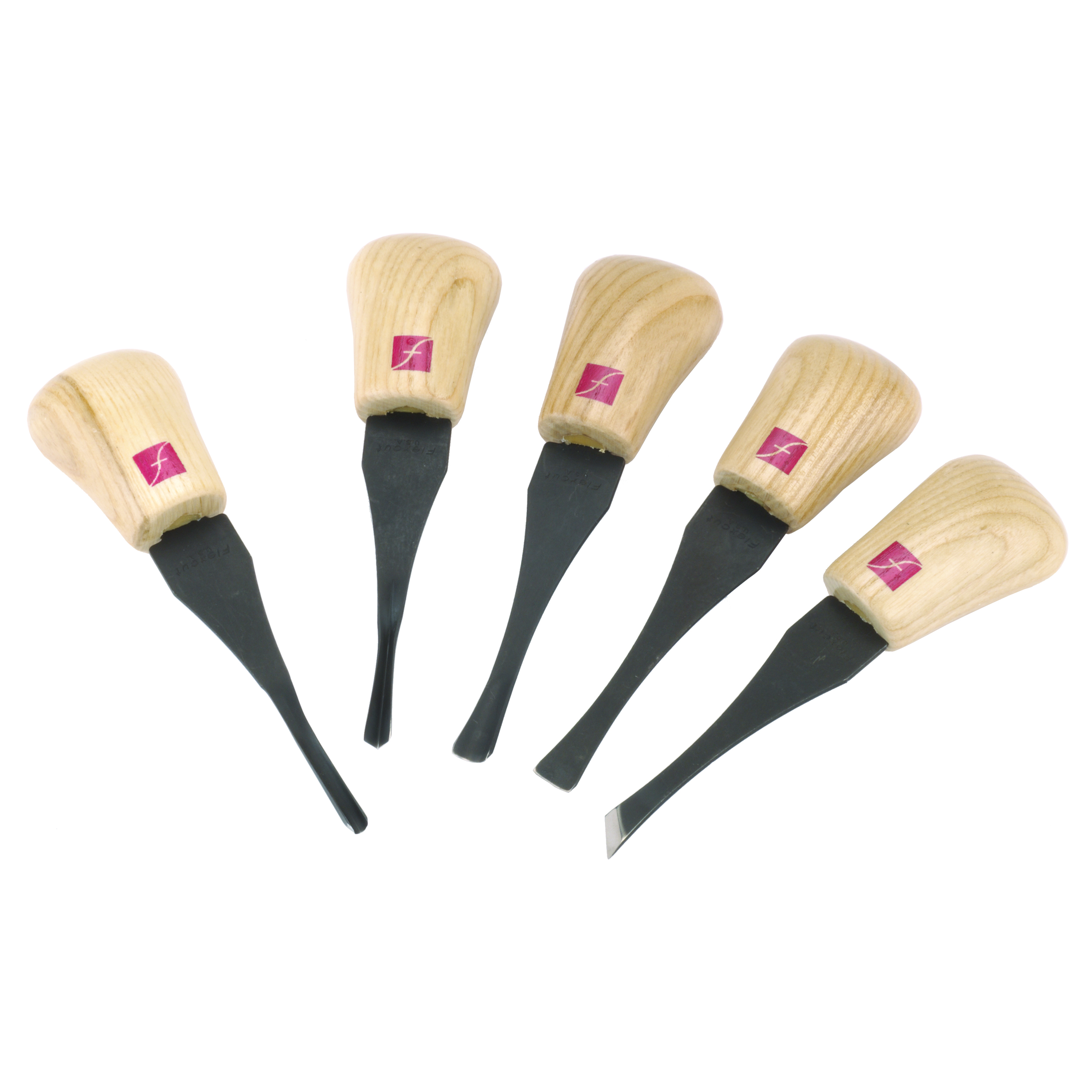 Beginners Palm Handled Carving Tool Set, 5 Piece