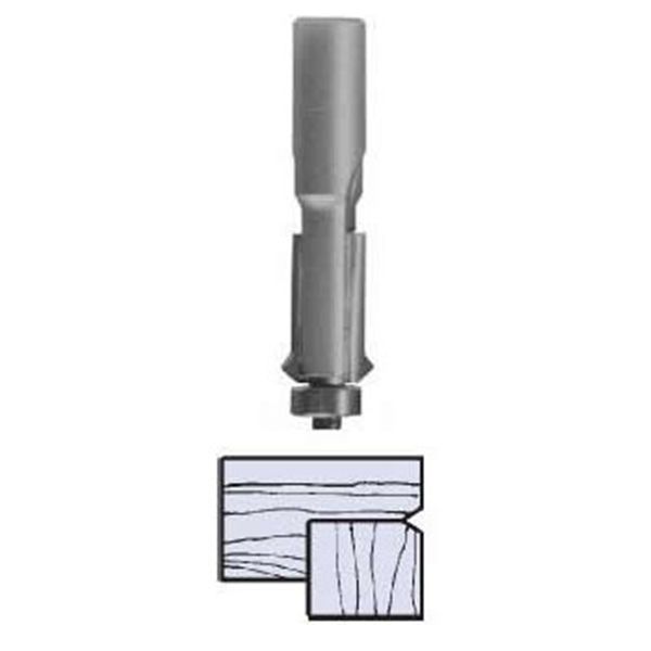 2425 V-groove Flush Trim Router Bit 1/4" Sh X 1/2" D X 1" Cl 2-1/2" Ol