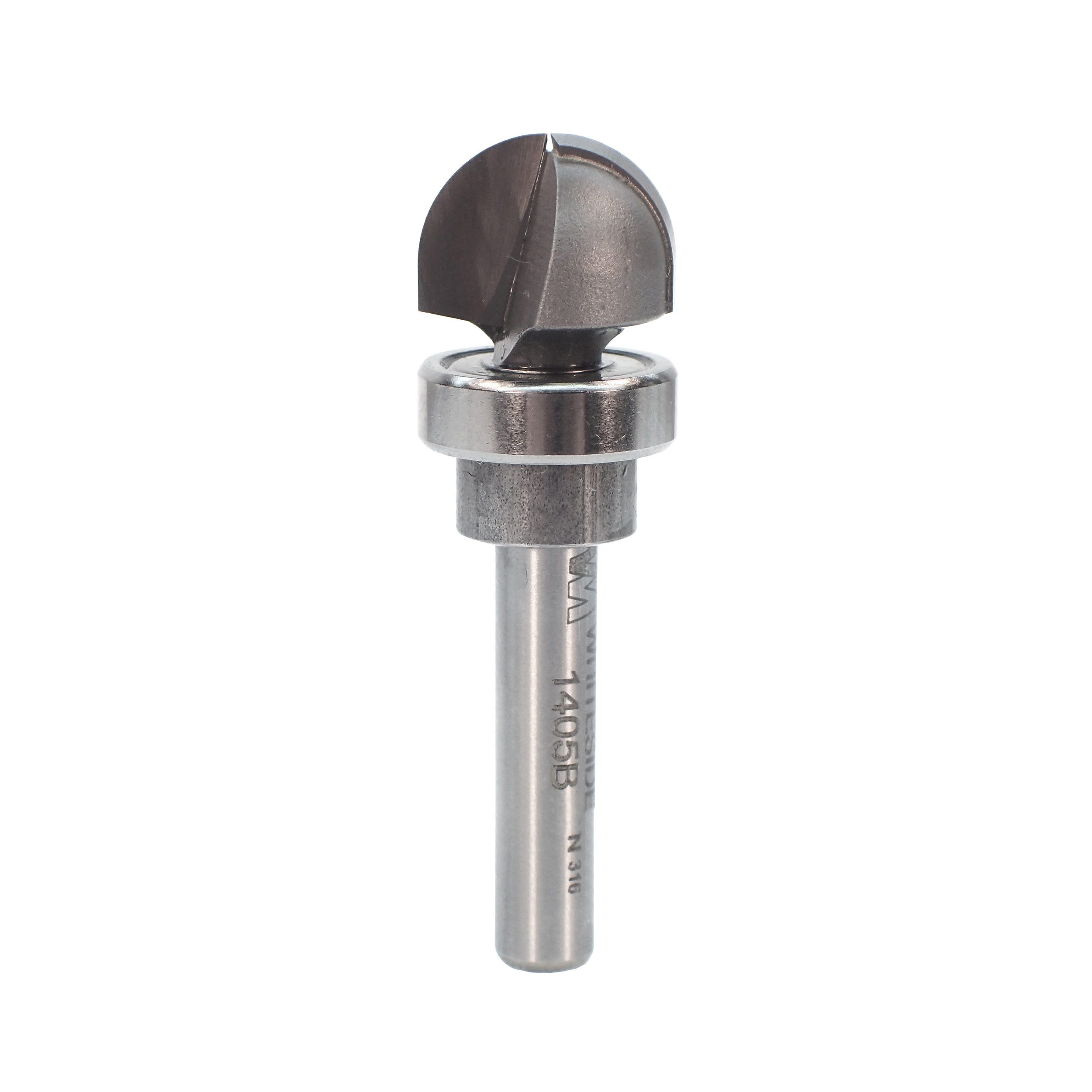 1405b B6 Bearing Round Nose Router Bit With Bearing Guide 5/16" R X 5/8" D X 3/8" Cl X 1/4
