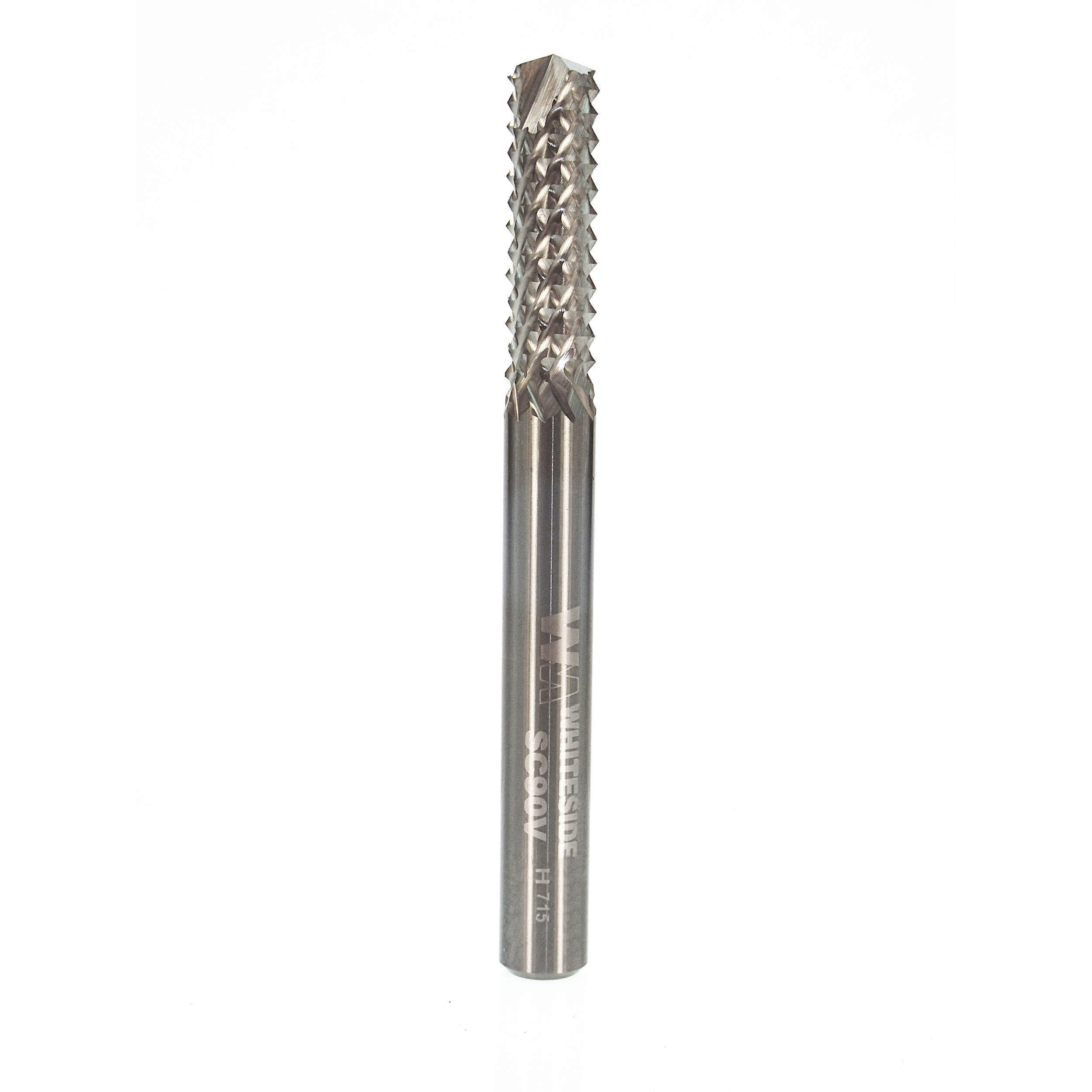 product: Whiteside SC90V Solid Carbide Fiberglass Router Bit Vee Plunge Point shown