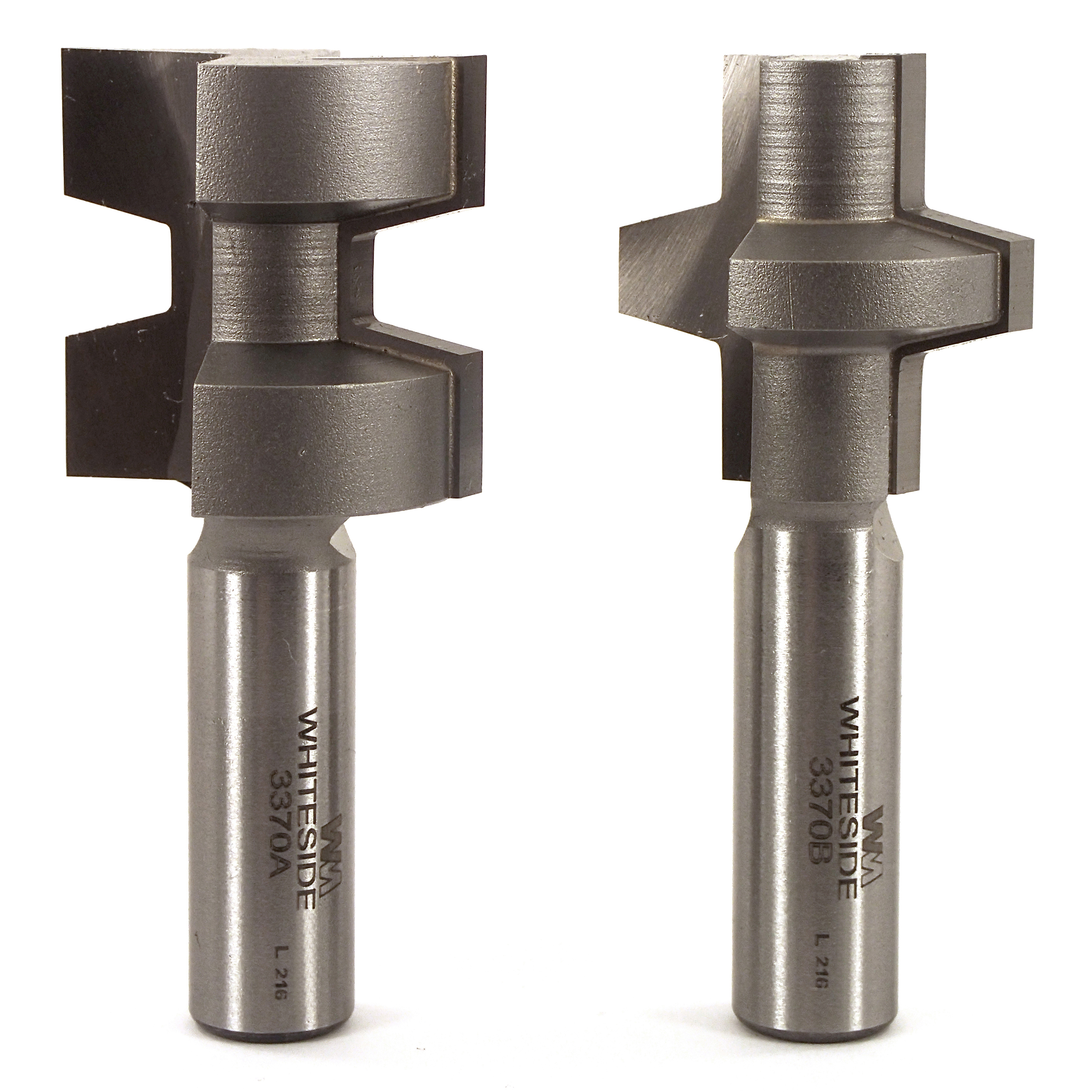 3370 Wedge Tongue And Groove (2) Router Bit 1-1/4" D X 1-1/4" Cl X 2-7/8" Ol