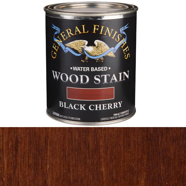 Wood Stain, Water Based, Black Cherry Stain, Quart