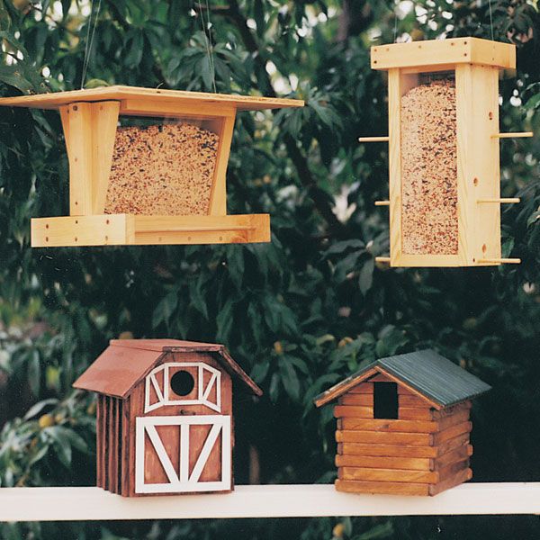 Woodworking Project Paper Plan To Build Bird Shelter & Feeder, Plan No. 684