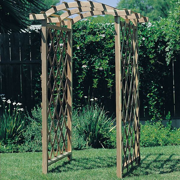 Woodworking Project Paper Plan To Build Arbor Trellis, Plan No. 613