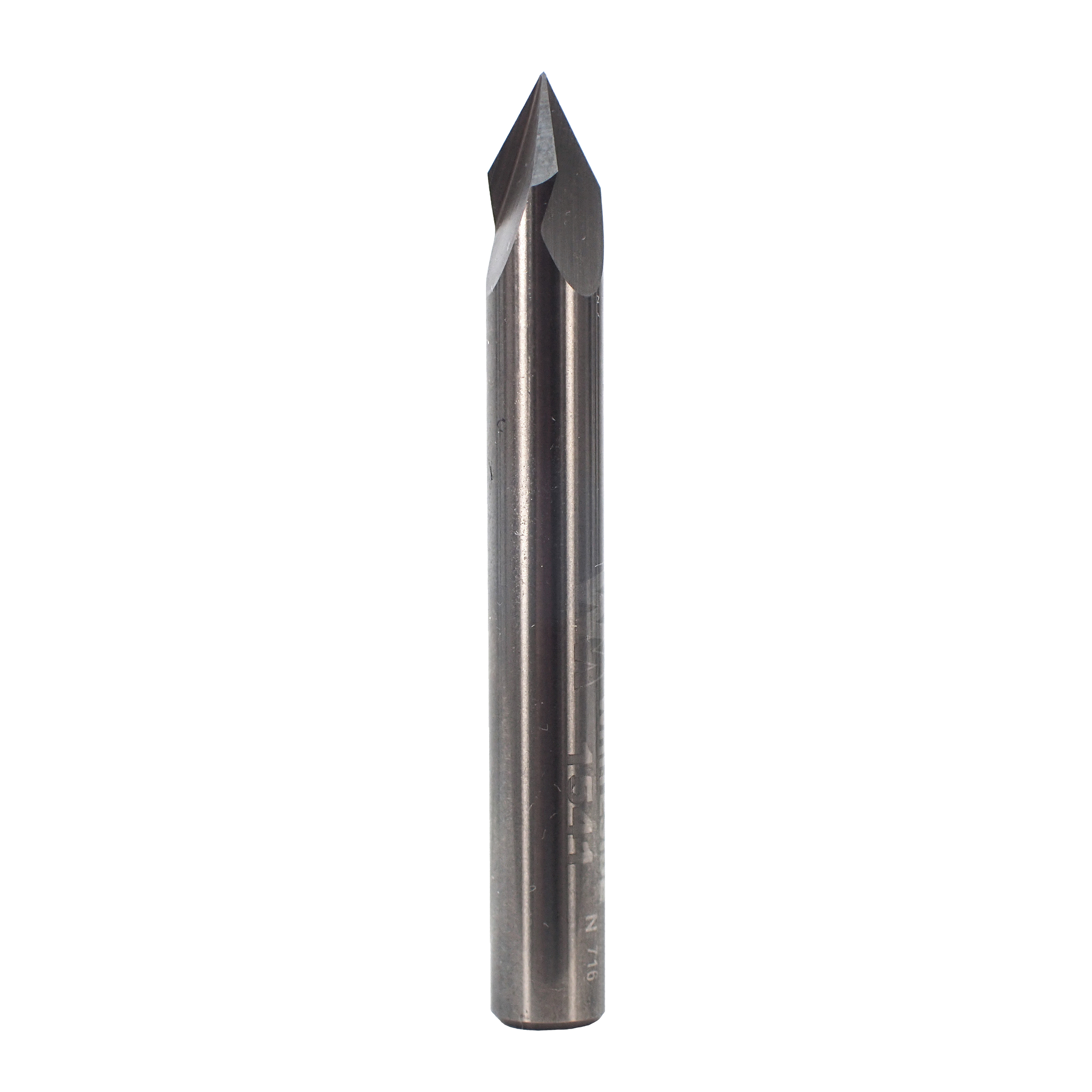 1541 V Groove Router Bit 60 Included Angle 3 Flutes Solid Carbide W 1/4" Sh 1/4" D X 7/32" P X 2" Ol Sc