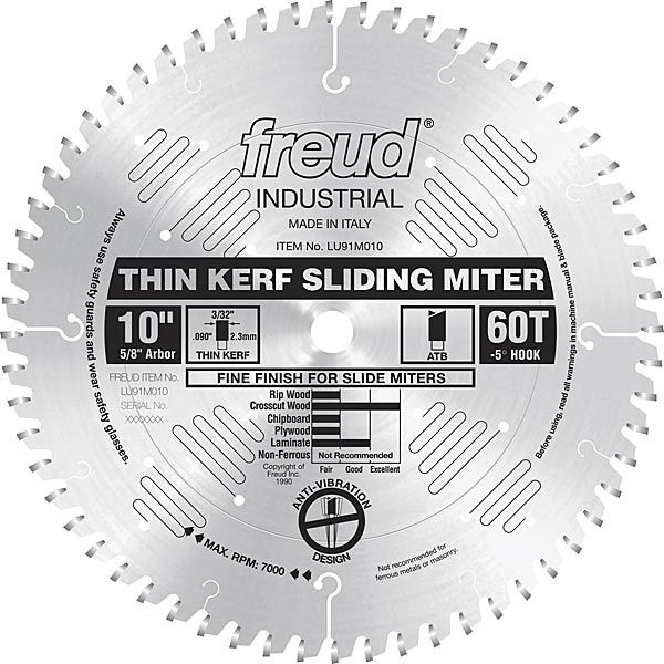 product: Freud LU91M010 Sliding Compound Miter Saw Blade 10