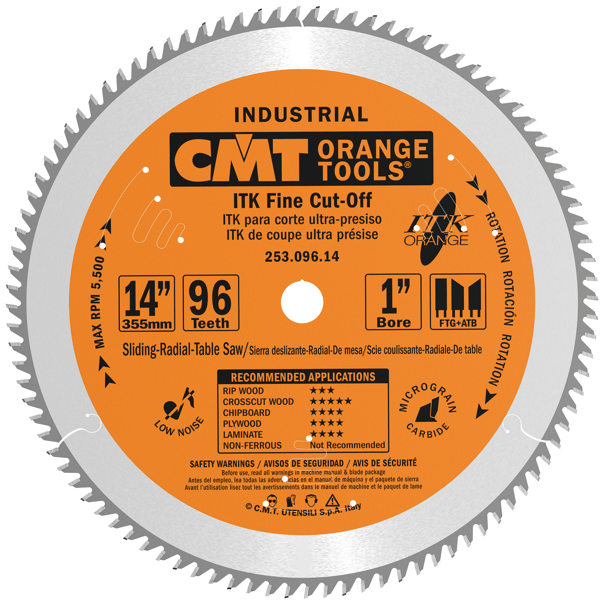 253.096.14 Itk Finish Compound Miter Saw Blade 96 Tooth