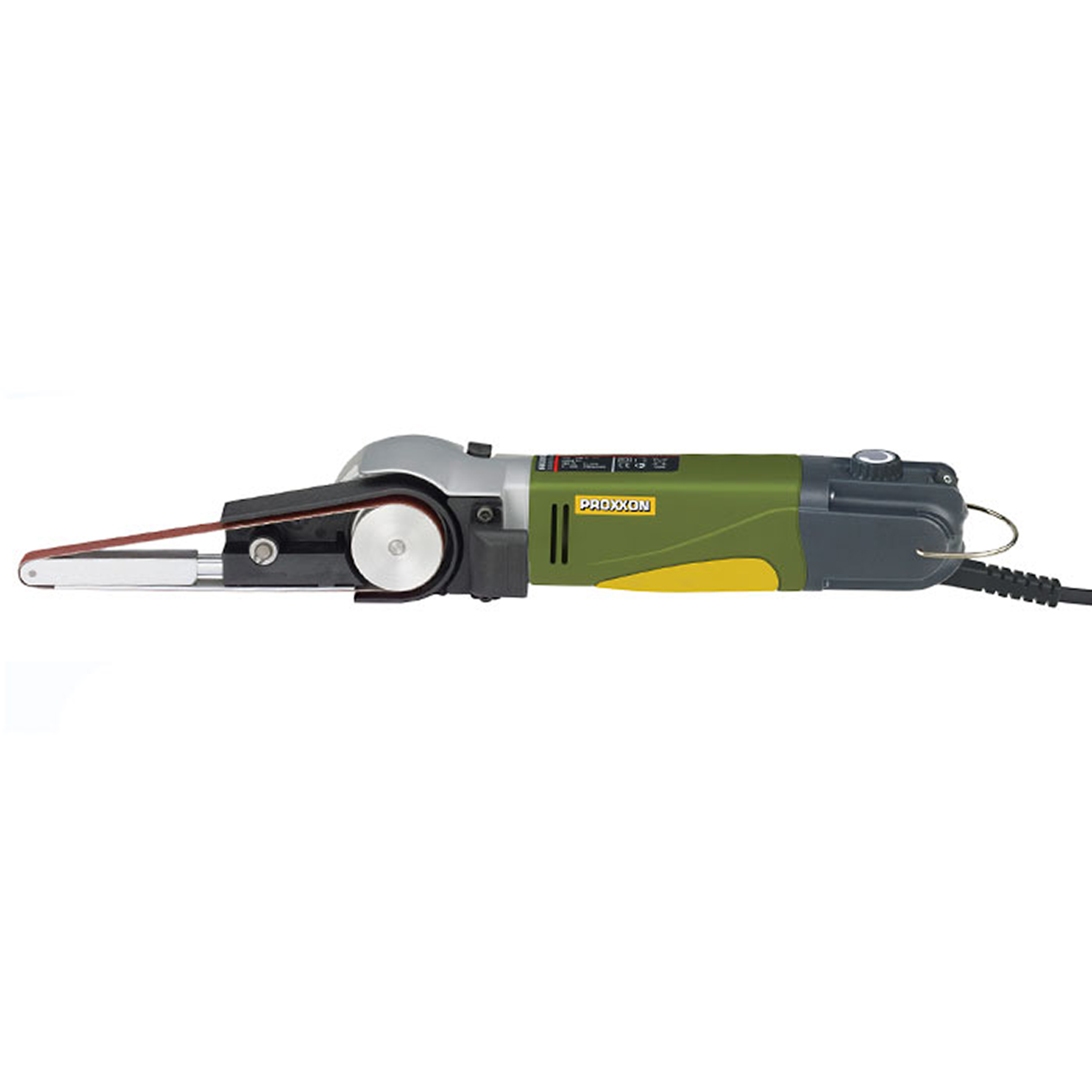 product: Proxxon Hand Held Belt Sander shown