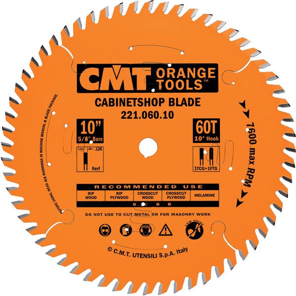 221.072.12 Circular Saw Blade 12" X 1" Bore X 72 Tooth Tcg