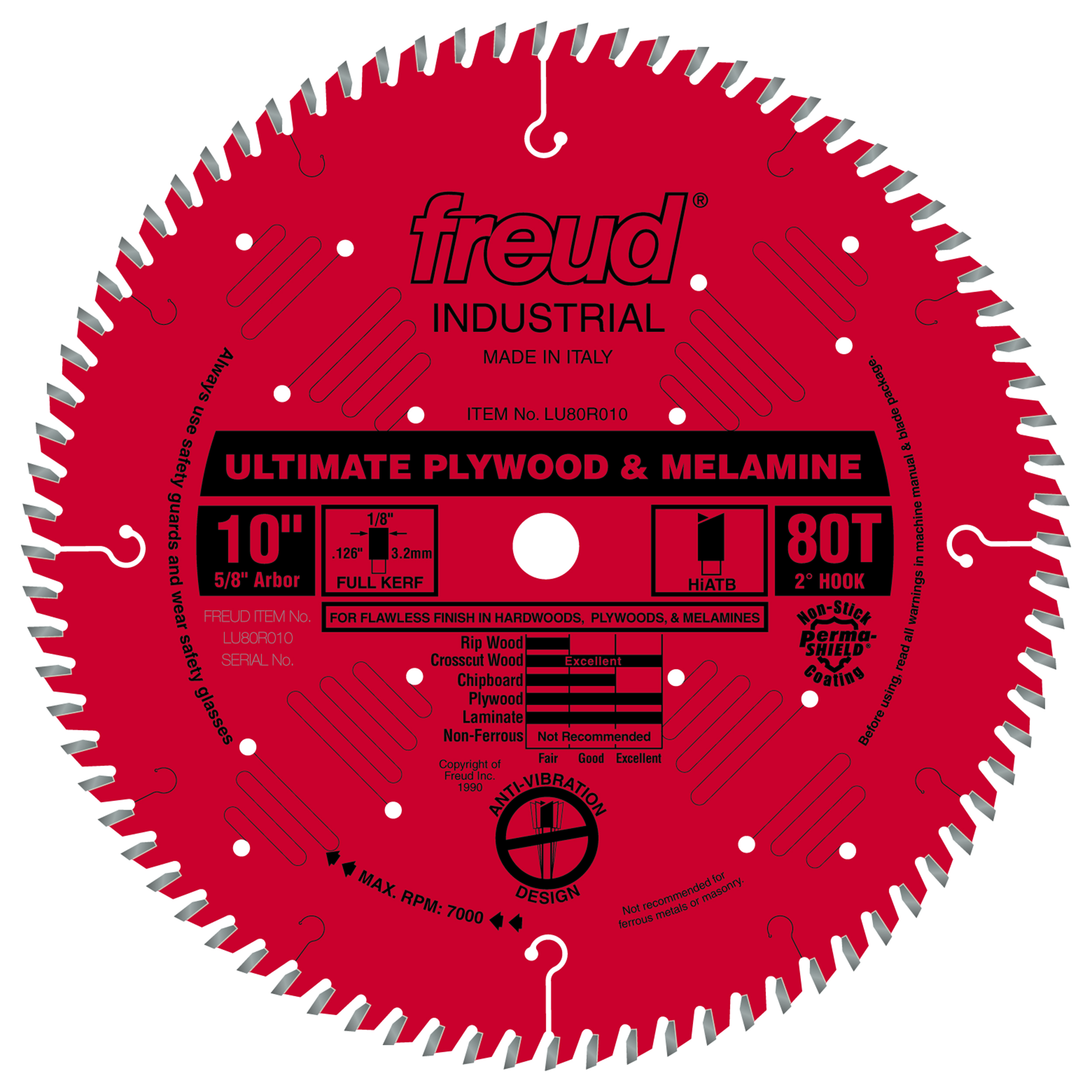 product: Freud LU80R010 Finish Circular Saw Blade 10