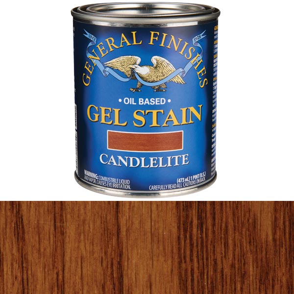 product: General Finishes Gel Stain - Oil Based - Candlelite - Pint shown