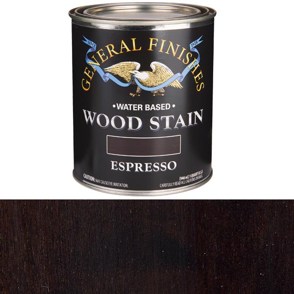 Wood Stain, Water Based, Espresso Stain, Quart