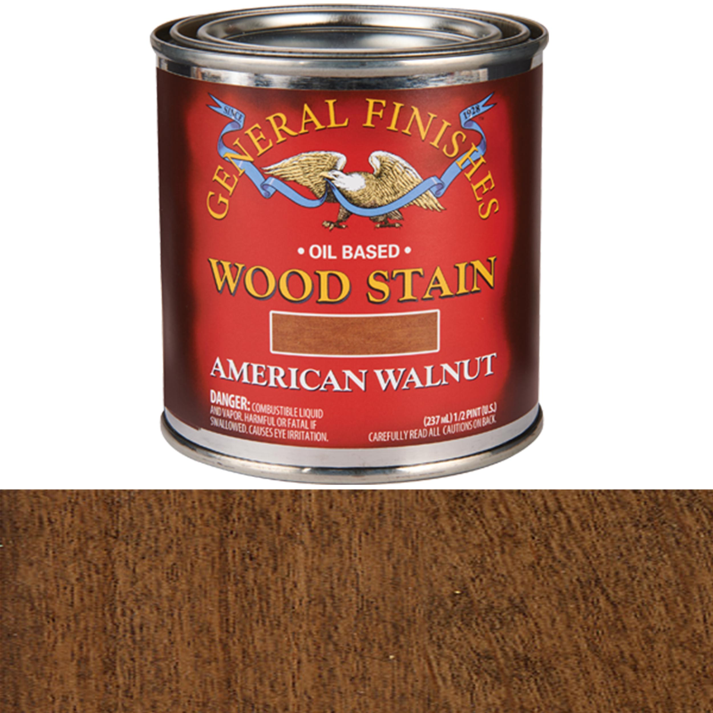 Oil Based Stain, American Walnut, 1/2 Pint
