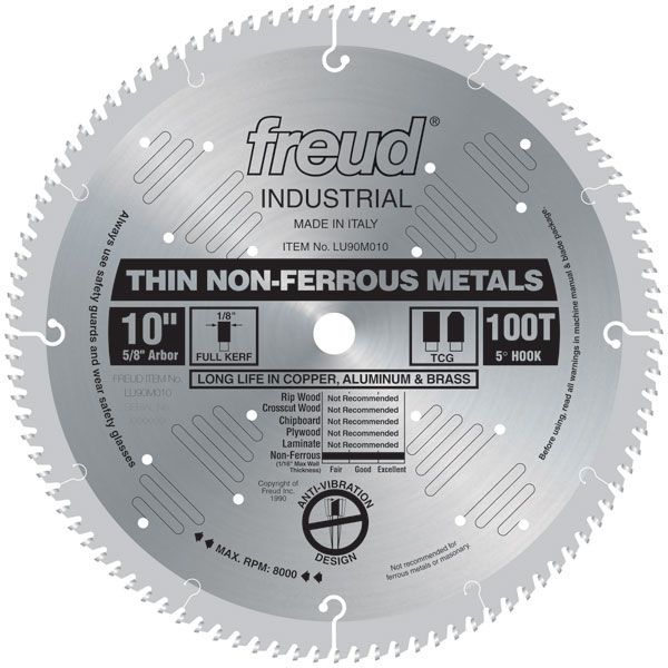 product: Freud LU90M010 Circular Saw Aluminium Saw Blade 10