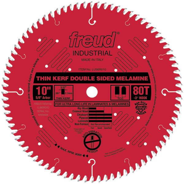 product: Freud LU96R010 Red Circular Saw Blade 10