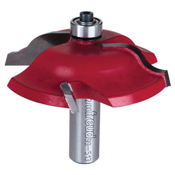 product: Freud 99-513 Quadra-Cut Raised Panel Router Bit Ogee 1/2