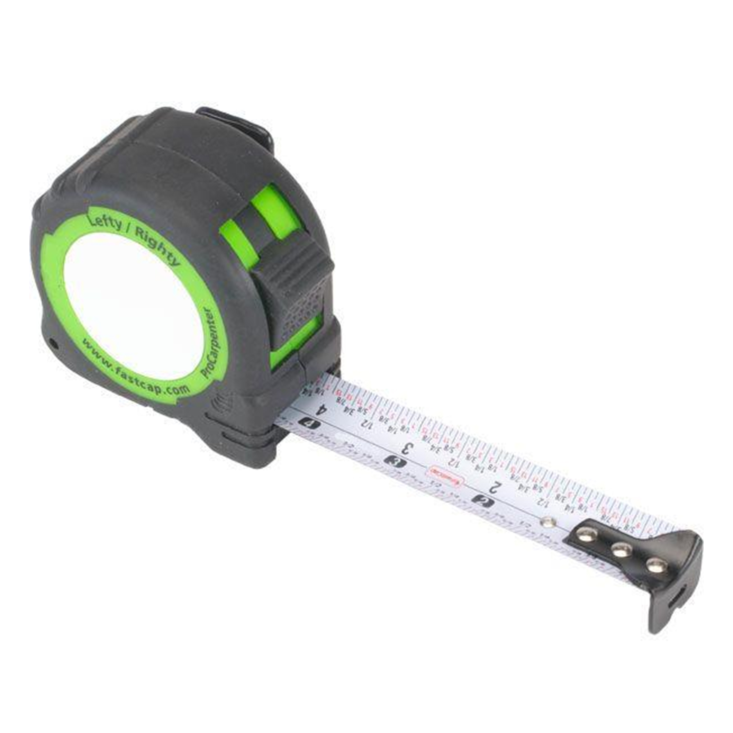 product: FastCap Lefty/Righty 25' Tape Measure shown