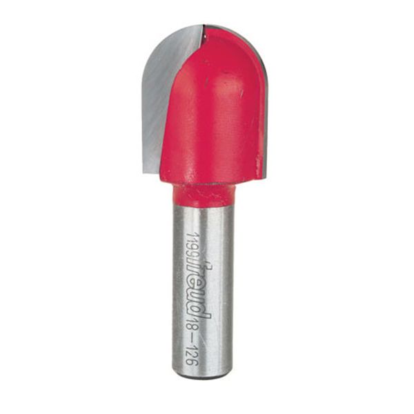 18-126 Round Nose Router Bit 1"d 1/2"sh