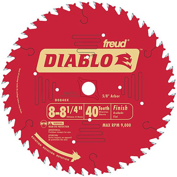 product: Freud D0840X Diablo Finishing Blade, 8-1/4