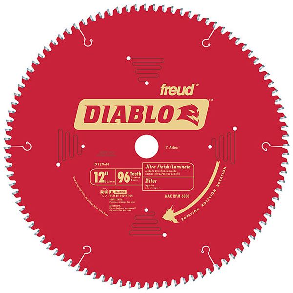 product: Freud D1296N Diablo Wood/Laminate/Non-Ferrous/Plastics Blade, 12