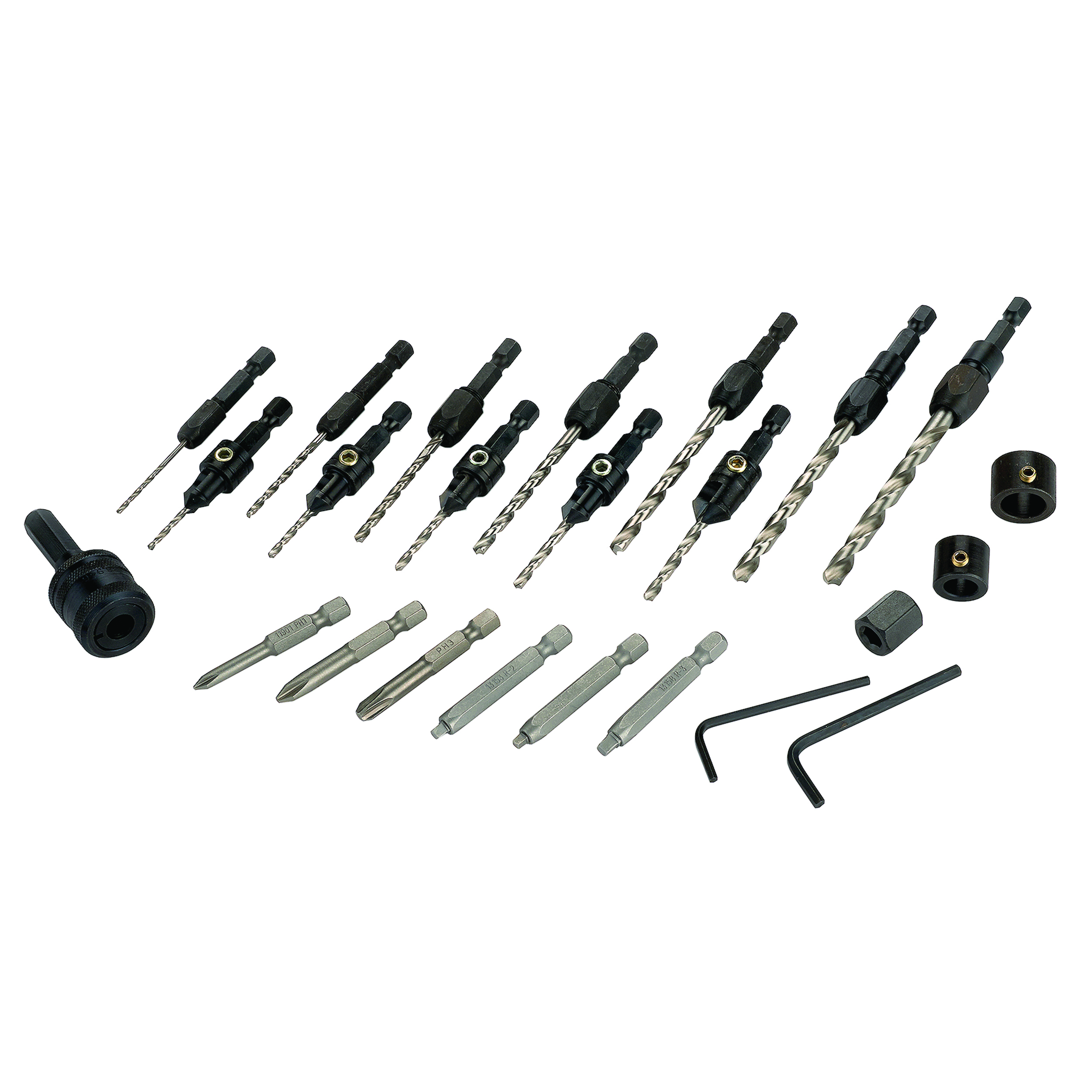 25pc Countersink Drill And Driver Bit Set