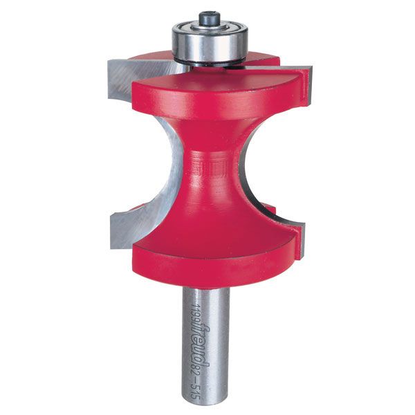82-515 Half Round Router Bit With Bearing 1/2" Shank 5/8" R 2" Cl