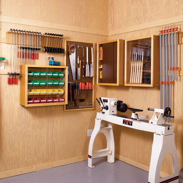 product: Wood Magazine Woodworking Project Paper Plan to Build Super-Flexible Shop Storage shown