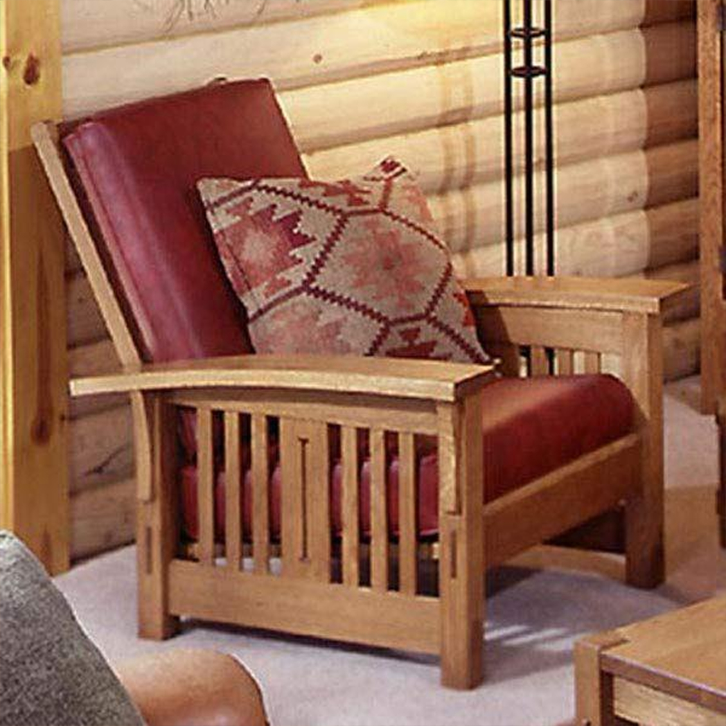 product: Wood Magazine Downloadable Woodworking Project Plan to Build Arts and Crafts Morris Chair shown