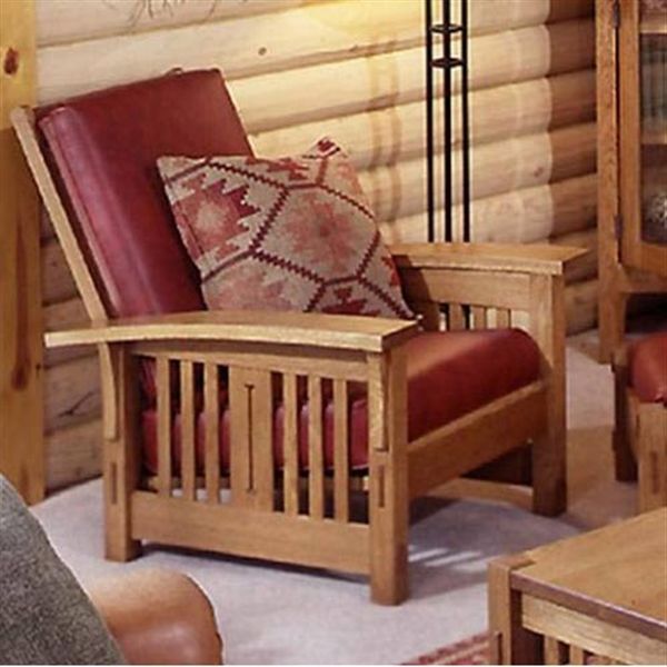 product: Wood Magazine Woodworking Project Paper Plan to Build Arts and Crafts Morris Chair shown