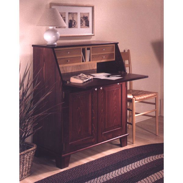 product: Wood Magazine Woodworking Project Paper Plan to Build Drop-Front Writing Desk shown