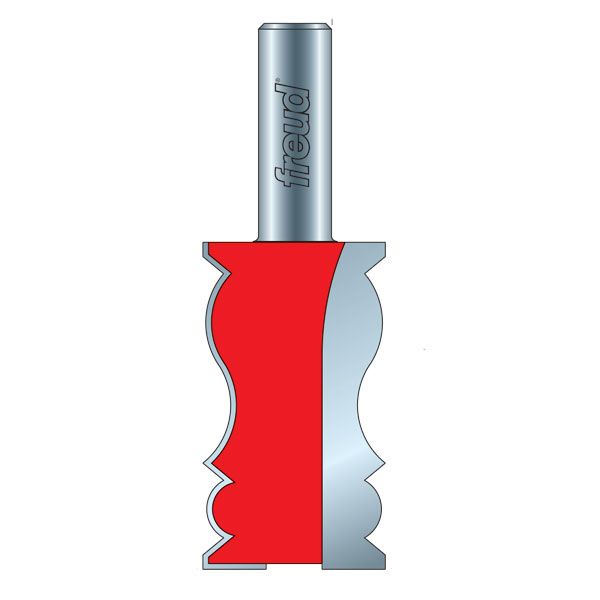 product: Freud Crown Molding Router Bit 402 Profile shown