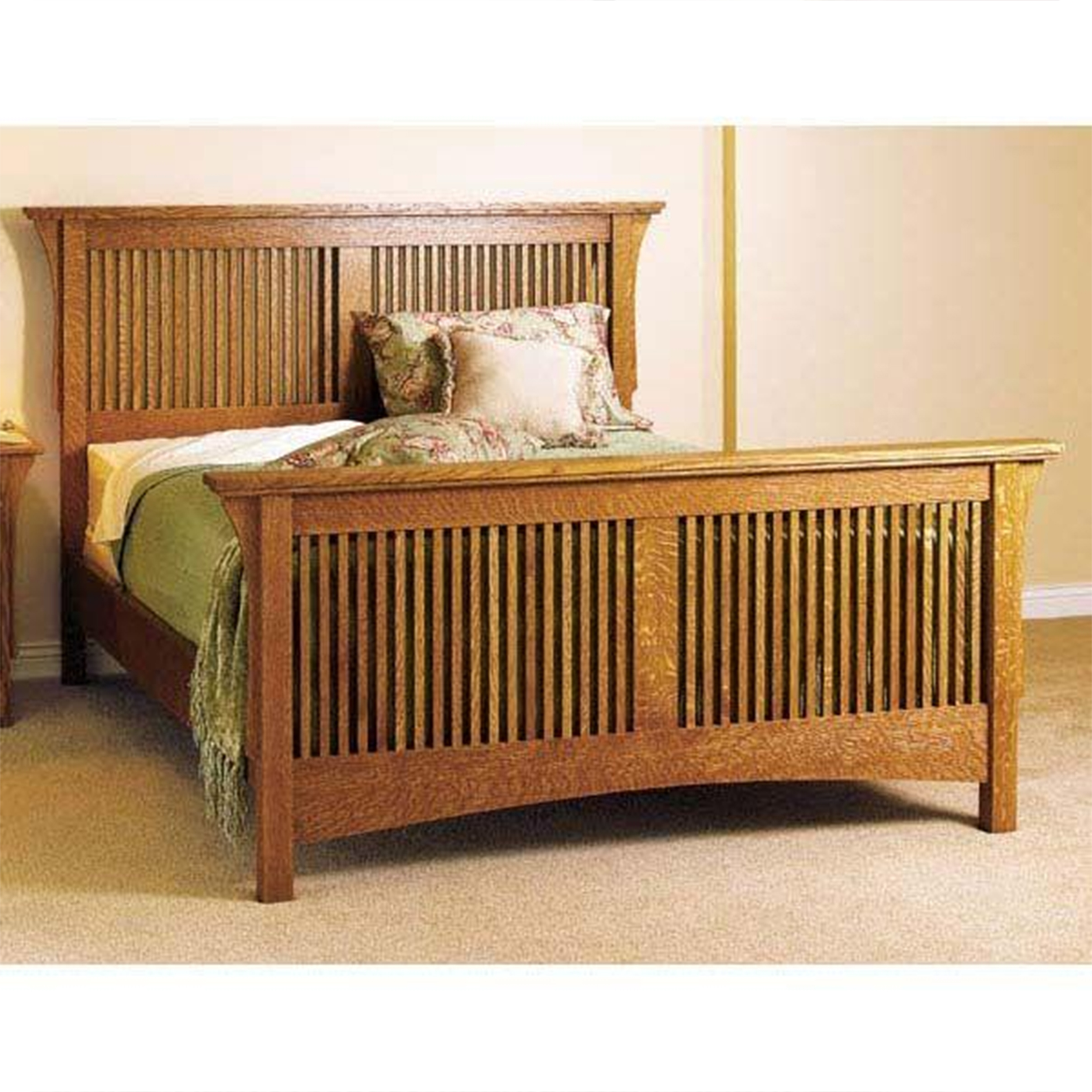 product: Wood Magazine Downloadable Woodworking Project Plan to Build Arts & Crafts Bed shown