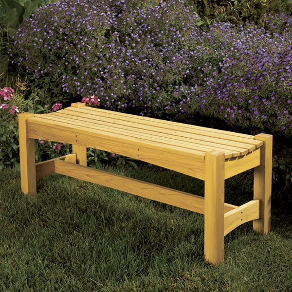 Woodworking Project Paper Plan to Build Garden Bench