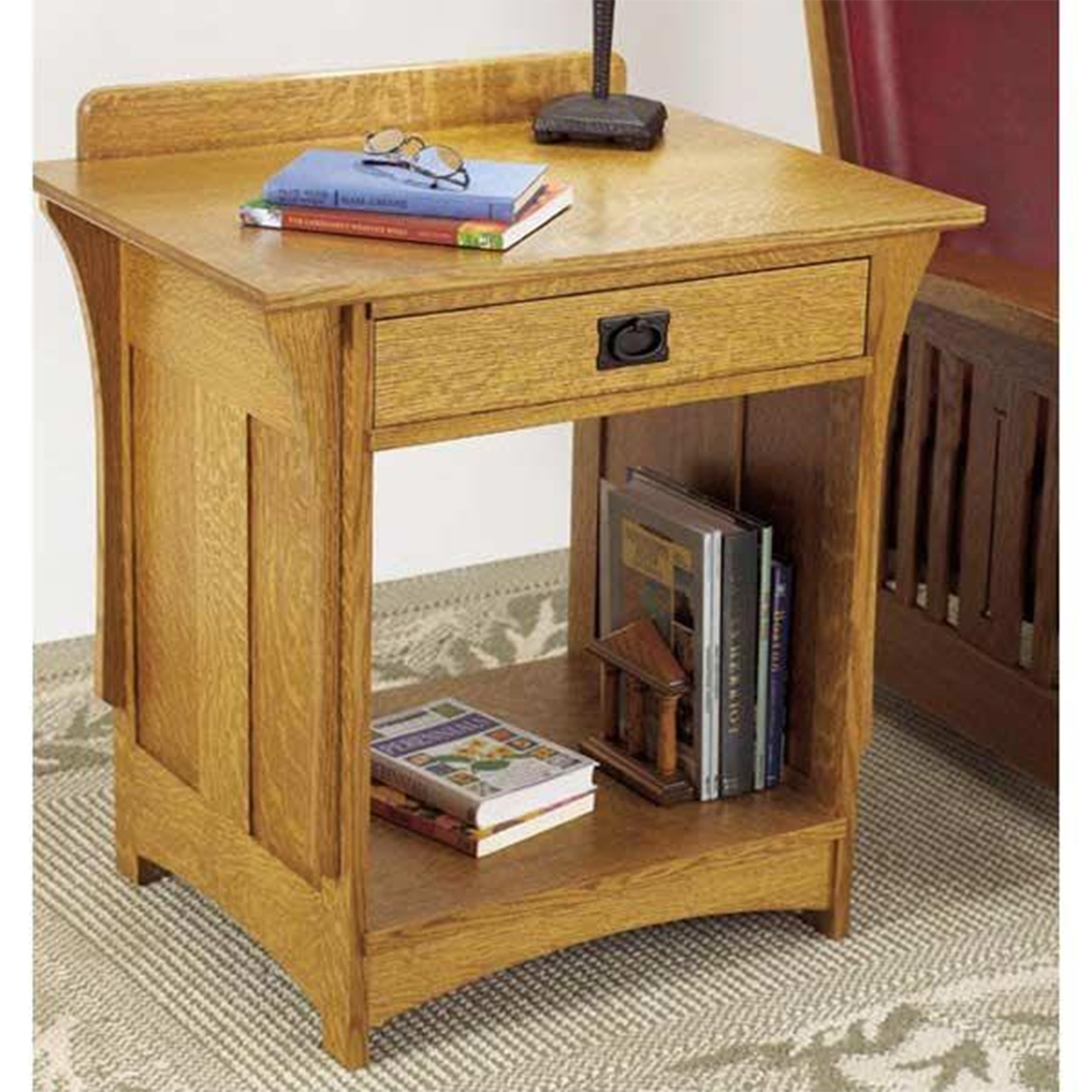 product: Wood Magazine Downloadable Woodworking Project Plan to Build Arts and Crafts Nightstand shown