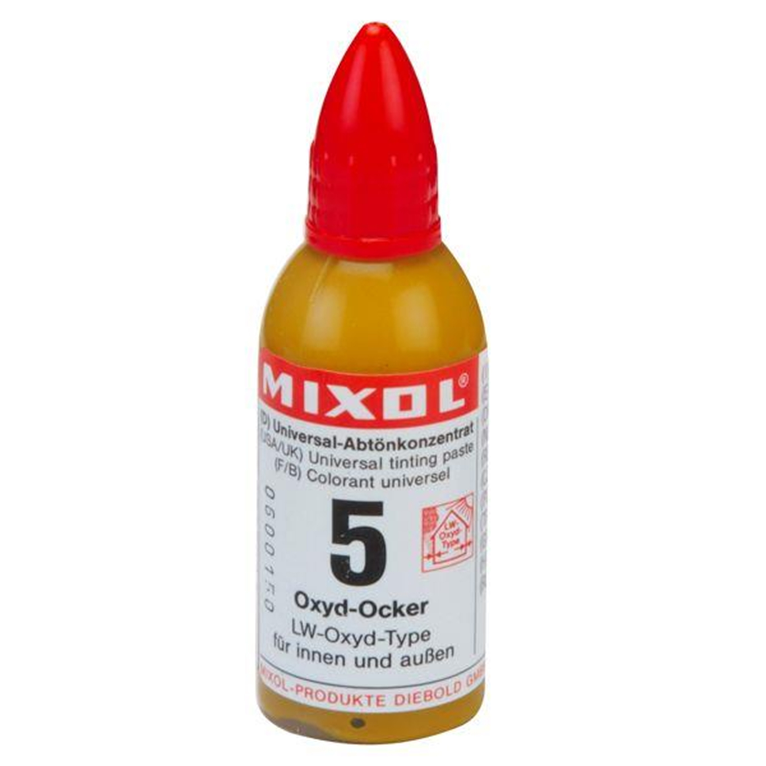 product: Mixol Oxide Yellow Universal Pigment 20 ml shown