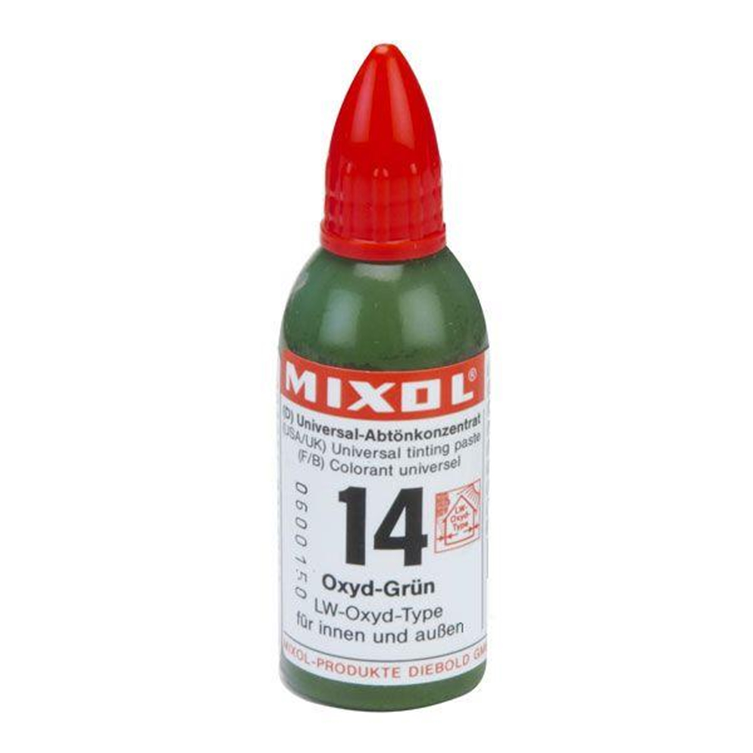 product: Mixol Oxide Green Universal Pigment 20 ml shown