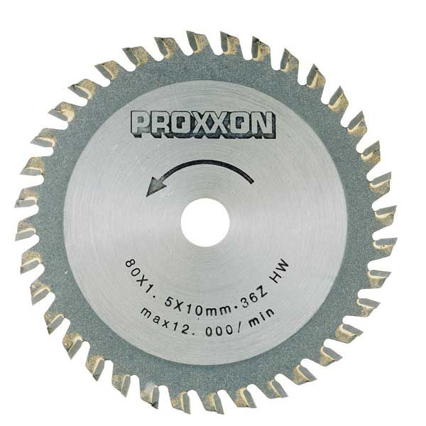 Carbide-tipped Saw Blade For Proxxon Fks/e, Fet & Kgs 80, 36 Teeth
