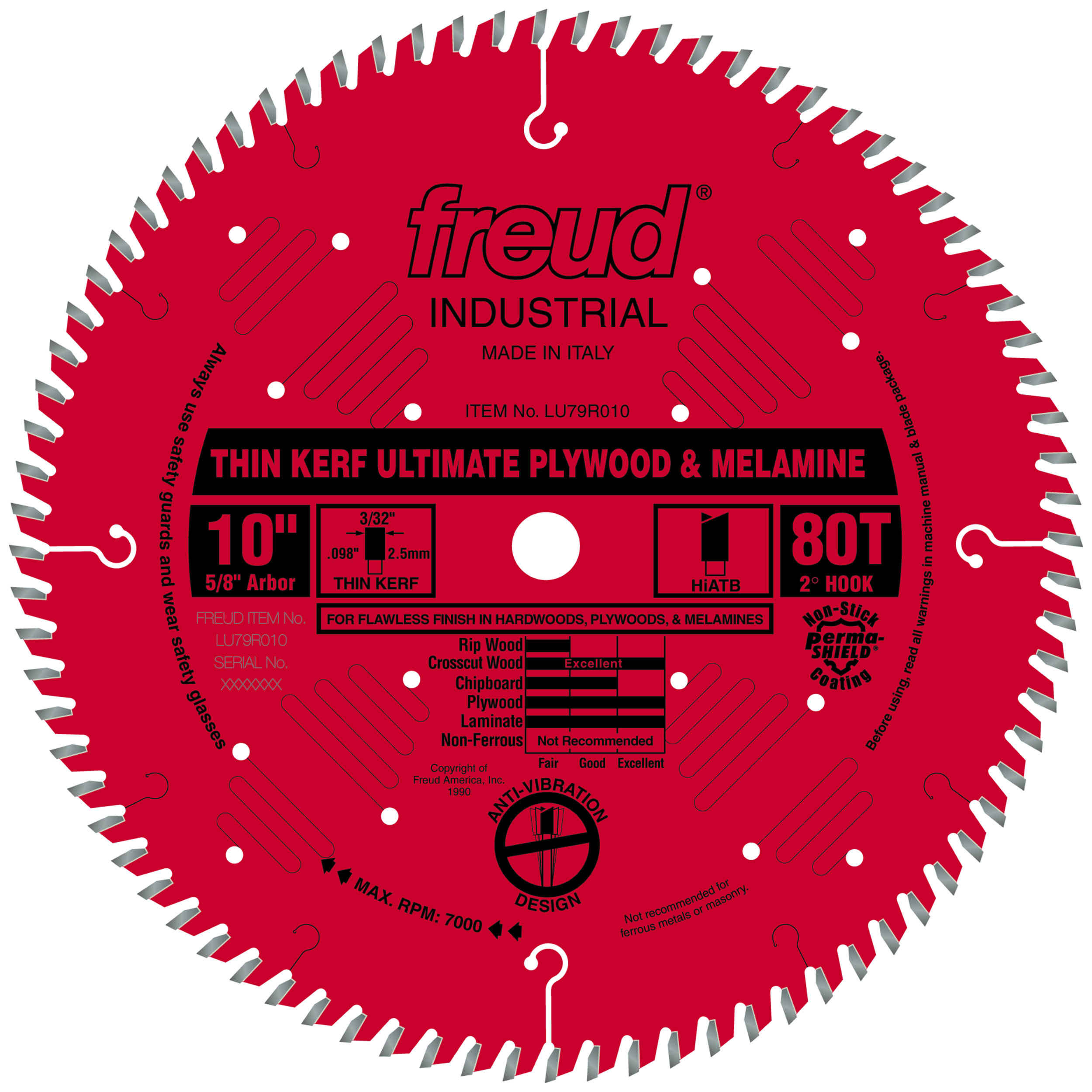 product: Freud LU79R010 Circular Saw Plywood/Melamine Saw Blade 10