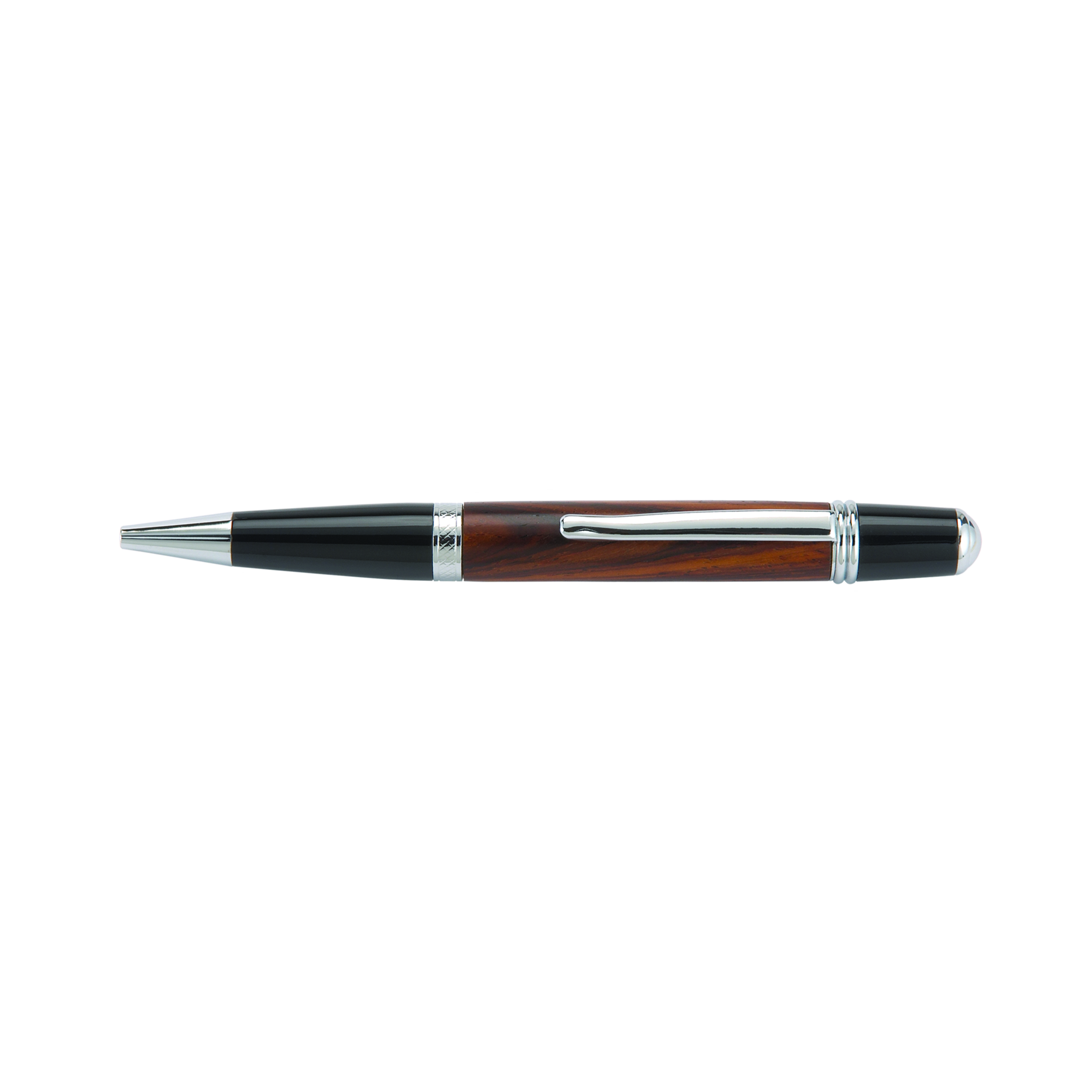 product: WoodRiver Wall Street II Ballpoint Pen Kit - Chrome shown