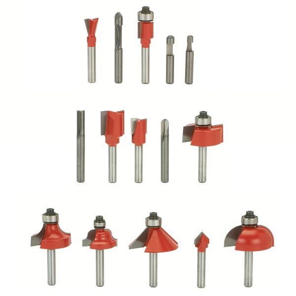 product: Freud 90-100 Advanced Router Router Bit Set 15-Piece 1/4