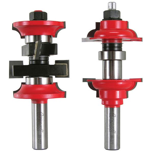 product: Freud 99-277 Thick Stock Door Router Bit Set Roundover 1/2