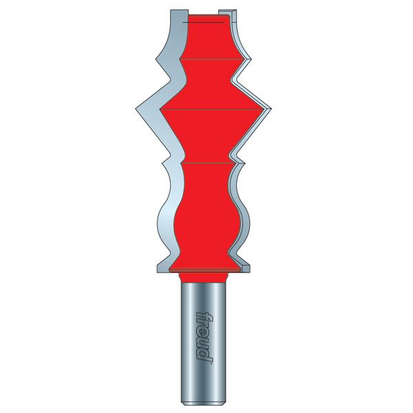 Wide Crown Molding Router Bit Lower Profile 6