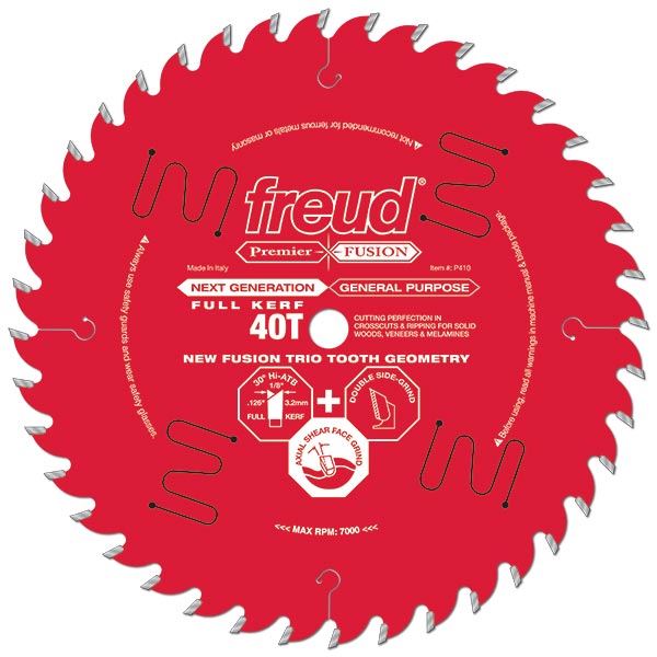 product: Freud P412 Premier Fusion Crosscut & Rip Blade, 12