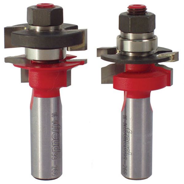 99-266 Two Piece Mini Rail And Stile Router Router Bit Set 1/2" Shank